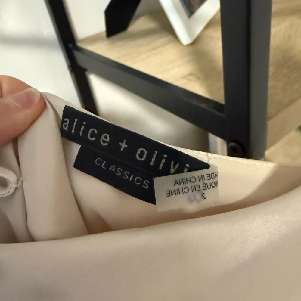 Alice + Olivia Cream Backless Dress - Picture 5 of 7